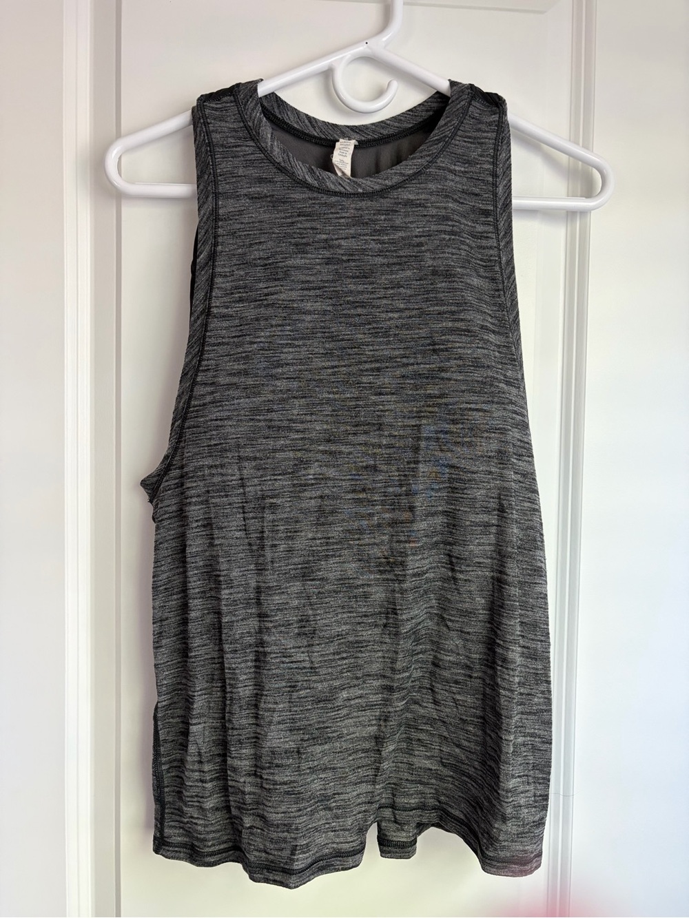 lululemon athletica Gray Heathered Sleeveless Tank with sports bra